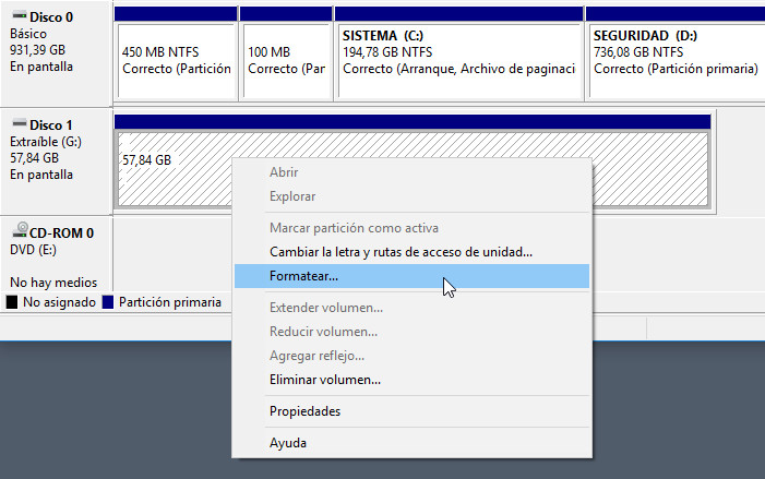 formatear disco duro infocomputer